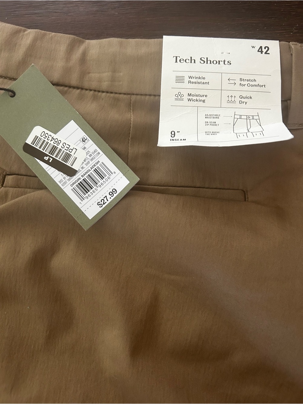 Goodfellow & Co Khaki Tech Shorts